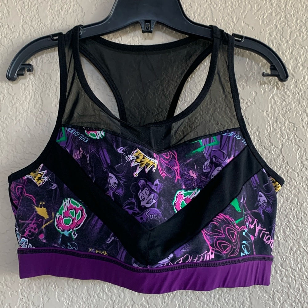 Disney for Torrid Villians sports bra.  Torrid sz 1